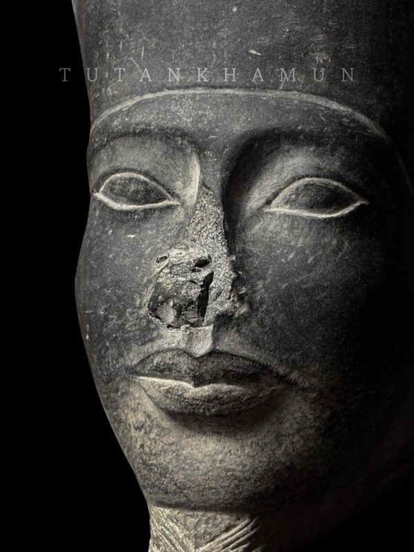 Egyptian King Tutankhamun Statue: Museum Sculpture