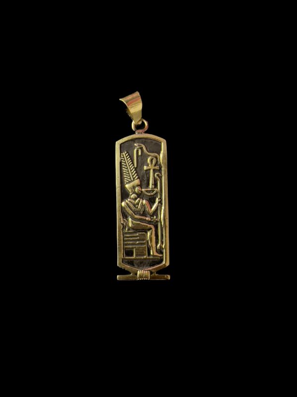Egyptian God Amun pendant, Museum replica for God Amun, Amun-Ra, the Creator god.