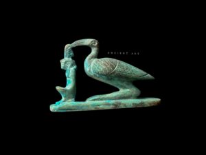Egyptian God Thoth Statue: Ibis Bird, MAAT Symbol - Image 1