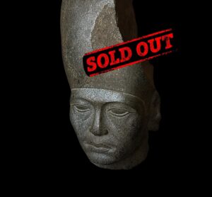 Hand Carved Granite King Amenemhat III Head: Egyptian Art Replica - Image 1