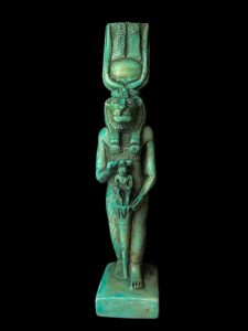 Goddess Sekhmet protects God Horus with the Key of life - Image 1
