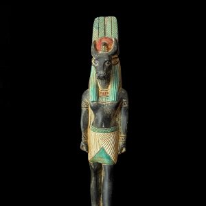 Manifest Handmade Goddess Hathor Statuette , Statue for the Egyptian Goddess Venus - Image 1