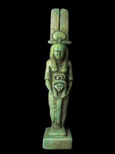 Handmade Goddess Hathor Statuette , Statue for the Egyptian Goddess Venus - Image 1