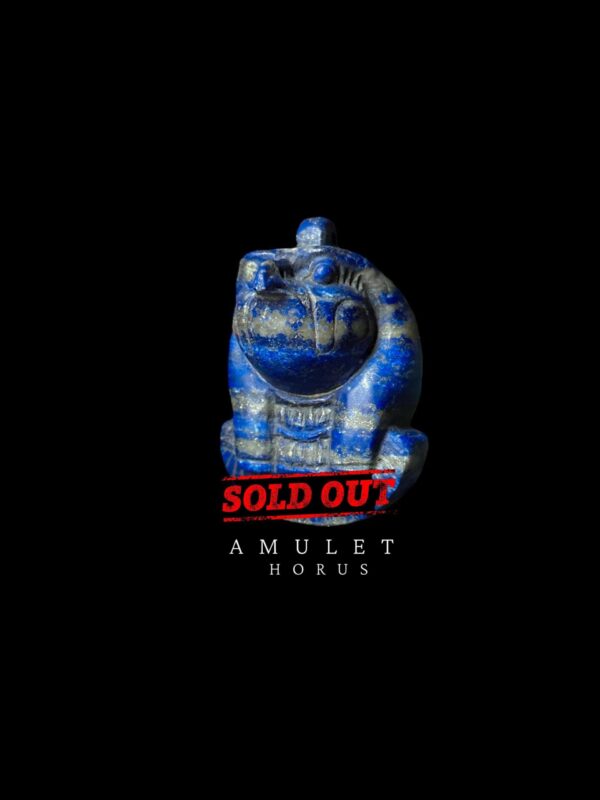 God Horus Amulet made from Lapis Lazuli.