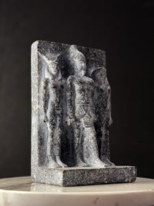 Menkaure Triad Statue Replica: Authentic Egyptian Museum Design - Image 1