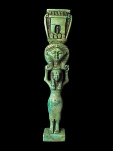 Manifest Handmade Goddess Hathor Statuette , Statue for the Egyptian Goddess Venus - Image 1