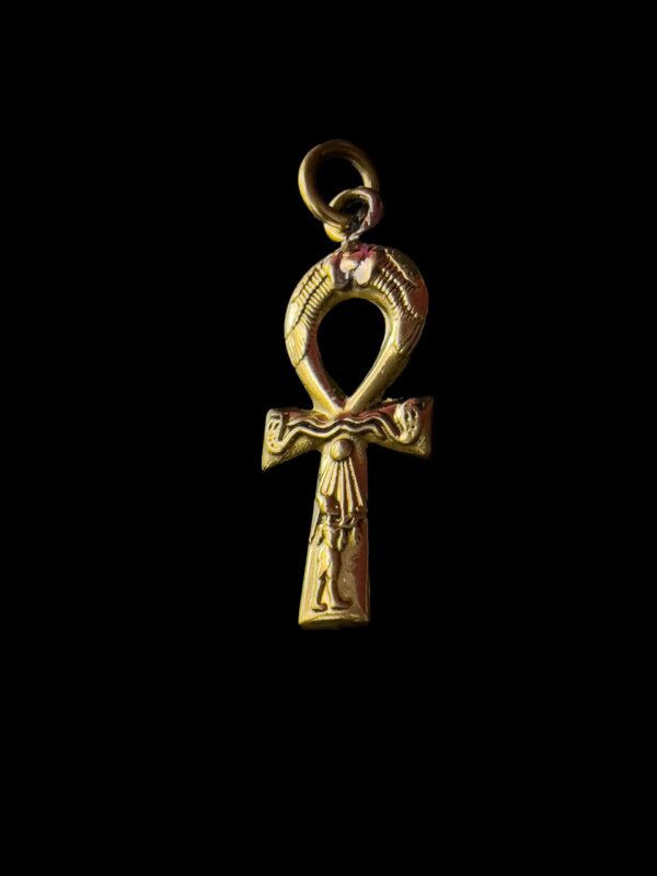 Brass Egyptian Ankh Cross Pendant: Key of Life