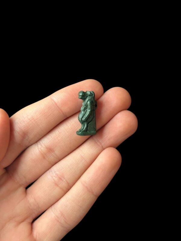 Handmade Egyptian Taweret Amulet: Hippo Goddess Artifact