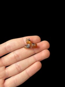 schist Bastet Cat Amulet, Egyptian Goddess Pendant - Image 1