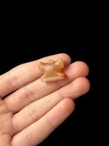 Hathor cow form Amulet made of agate stone - Image 1