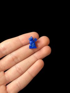 Lapis Lazuli Bastet Cat Amulet, Egyptian Goddess Pendant - Image 1