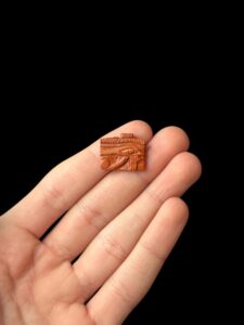 agate Eye of Horus Pendant: Ancient Egyptian Amulet Necklace - Image 1