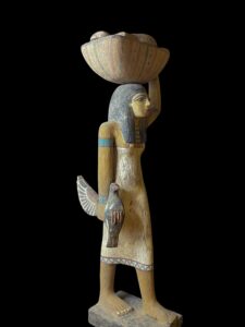 Egyptian Offering Bearer Statue Replica: Ancient Farm Life Art - Image 1