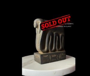 Divine Transformation statue, Handcrafted Cobra Goddess with the Head of Egyptian Goddess Isis for Ultimate Protection - Image 1