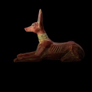 Basalt Stone Anubis Statue: Egyptian God of Afterlife - Image 1