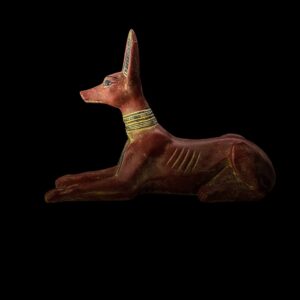 Basalt Stone Anubis Statue: Egyptian God of Afterlife - Image 1