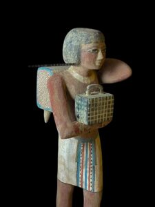 Egyptian Wooden Bearer Statuette Replica: Niankhpepi Tomb, 6th Dynasty - Image 1
