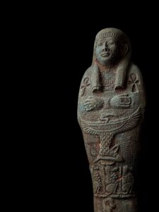 Egyptian Ushabti Statue: Nekhbet, Key of Life - Vintage Replica - Image 1