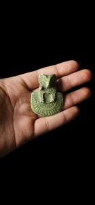 Vintage Ram God Khnum Statue: Ancient Egyptian Decor - Image 1