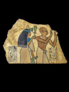 Ancient Egyptian Wall Relief: Handcrafted Egyptian Art - Image 1