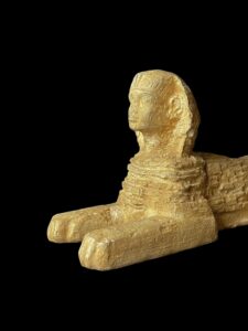 Egyptian Sphinx replica statue made of Stone, Sphinx statuette. - Image 1