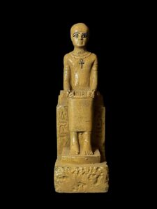 Museum Imhotep Statue - Ancient Egyptian Engineer Imhotep - the builder of Djoser's unprecedented step pyramid complex - Image 1