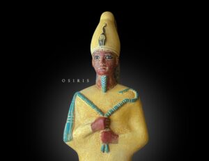 Basalt Egyptian God Osiris Statue: Unique Statuette - Image 1
