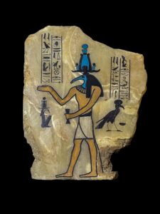 Ancient Egyptian God Thoth Wall Relief - Handcrafted Wall Art - Image 1