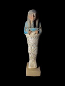 Hand Carved Stone Ushabti Statue - Egyptian Replica Artifact - Image 1