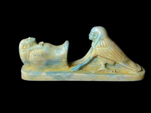 Ancient Egyptian Ba Bird Statue: Rare Form Art - Image 1