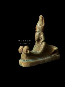 Egyptian Sphinx replica statue made of Stone, Sphinx statuette. - Image 1