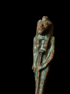 Egyptian Goddess Sekhmet Statue: Colorful Statuette Made in Egypt - Image 1