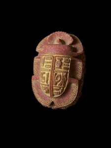 Egyptian Scarab, The decorative Good luck scarab in Ancient Egypt. - Image 1
