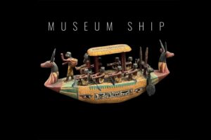 Egyptian Museum Ship: Royal King's Memorial Procession Replica - Image 1