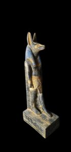 Egyptian God Anubis Stone Statue - Handmade Ancient Egypt Decor - Image 1