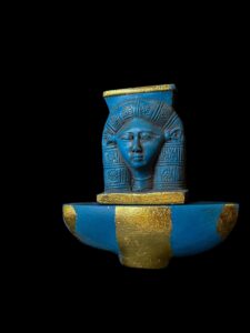 Manifest Handmade Goddess Hathor Statuette , Statue for the Egyptian Goddess Venus - Image 1