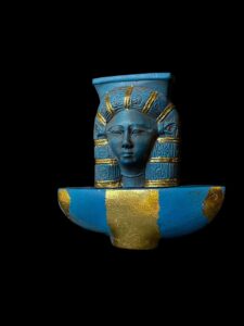 Manifest Handmade Goddess Hathor Statuette , Statue for the Egyptian Goddess Venus - Image 1