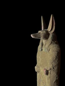 Basalt Stone Anubis Statue: Egyptian God of Afterlife - Image 1
