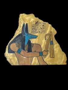Anubis Wall Relief: Large Ancient Egyptian Wall Hanging Art - Image 1