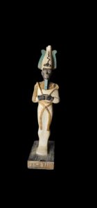 Basalt Stone Egyptian God Osiris Statue - Image 1