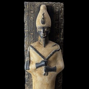 Basalt Egyptian God Osiris Statue: Unique Statuette - Image 1