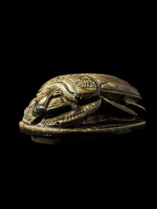 Egyptian Scarab, The decorative Good luck scarab in Ancient Egypt. - Image 1