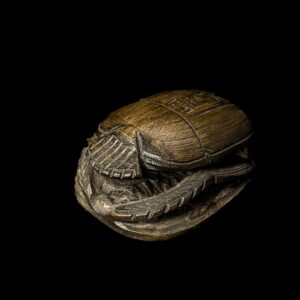 Sandalwood Egyptian Scarab Beetle: Good Luck Symbol - Image 1