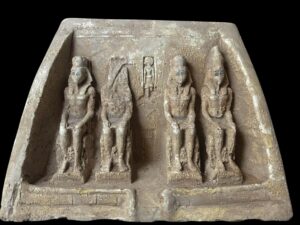 Stone Abu Simbel Temple Replica: Egyptian Decor with Eye of Horus - Image 1