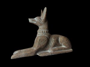 Large Jackal God Anubis statue made in Egypt, Egyptian Anubis sculpture. - Image 1
