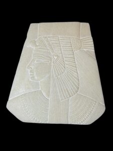 Alabaster Egyptian Art Relief: Ancient Mythology Home Decor - Image 1