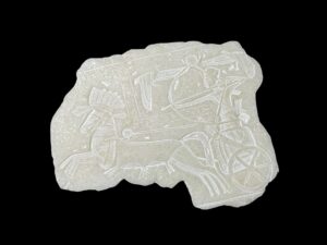 Alabaster Egyptian Relief: Battle of Kadesh, Mythology Wall Art - Image 1