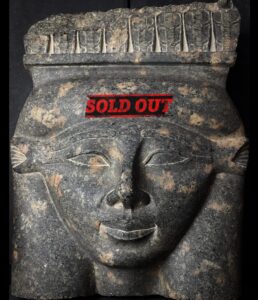 Handmade Granite Goddess Hathor Statue: Egyptian Altar Decor - Image 1