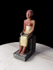 Museum Imhotep Statue - Ancient Egyptian Engineer Imhotep - the builder of Djoser's unprecedented step pyramid complex - Image 1