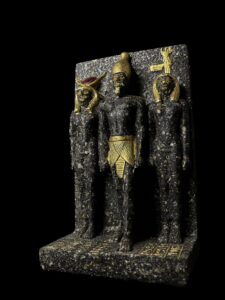Menkaure Triad Replica Statue: Authentic Egyptian Museum Design - Image 1